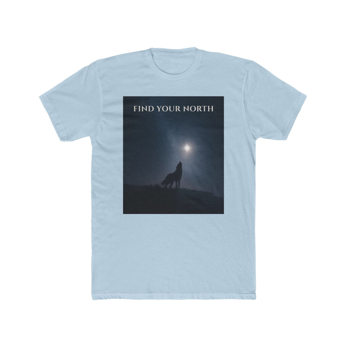 Wolf & Polaris T-Shirt – Find Your North Night Sky Milky Way Tee