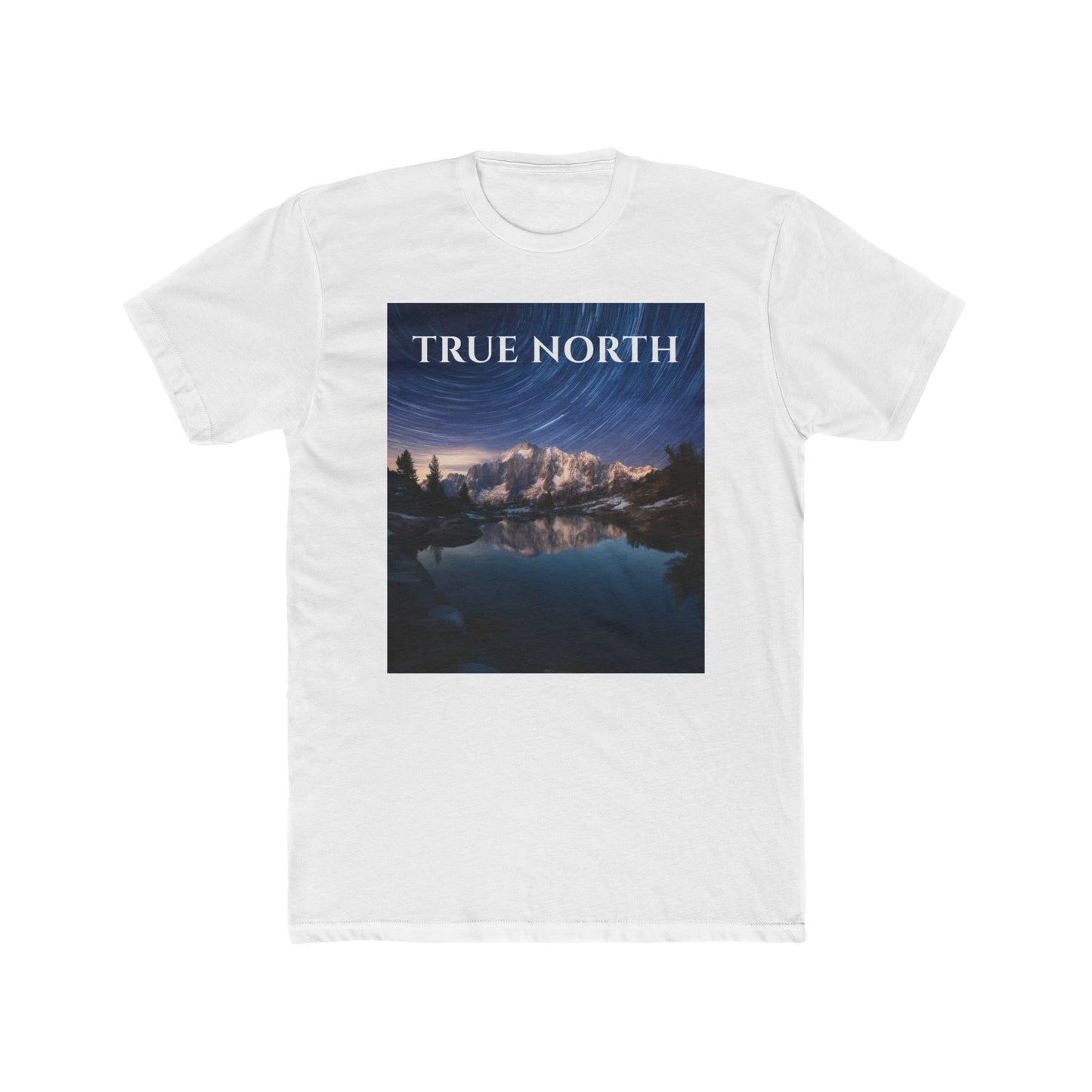 Polaris Over Peaks T-Shirt – True North Star Trail Mountain Tee