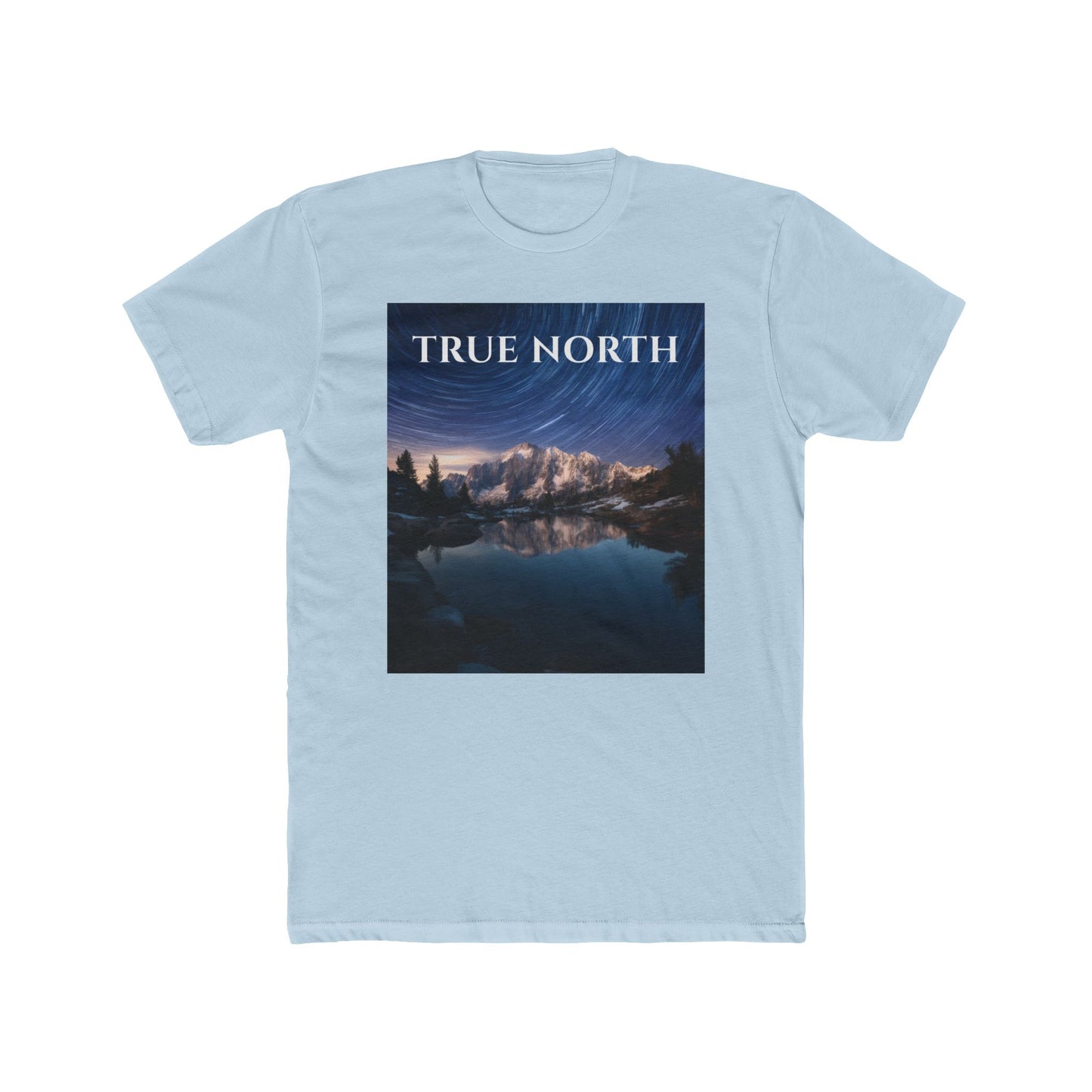Polaris Over Peaks T-Shirt – True North Star Trail Mountain Tee