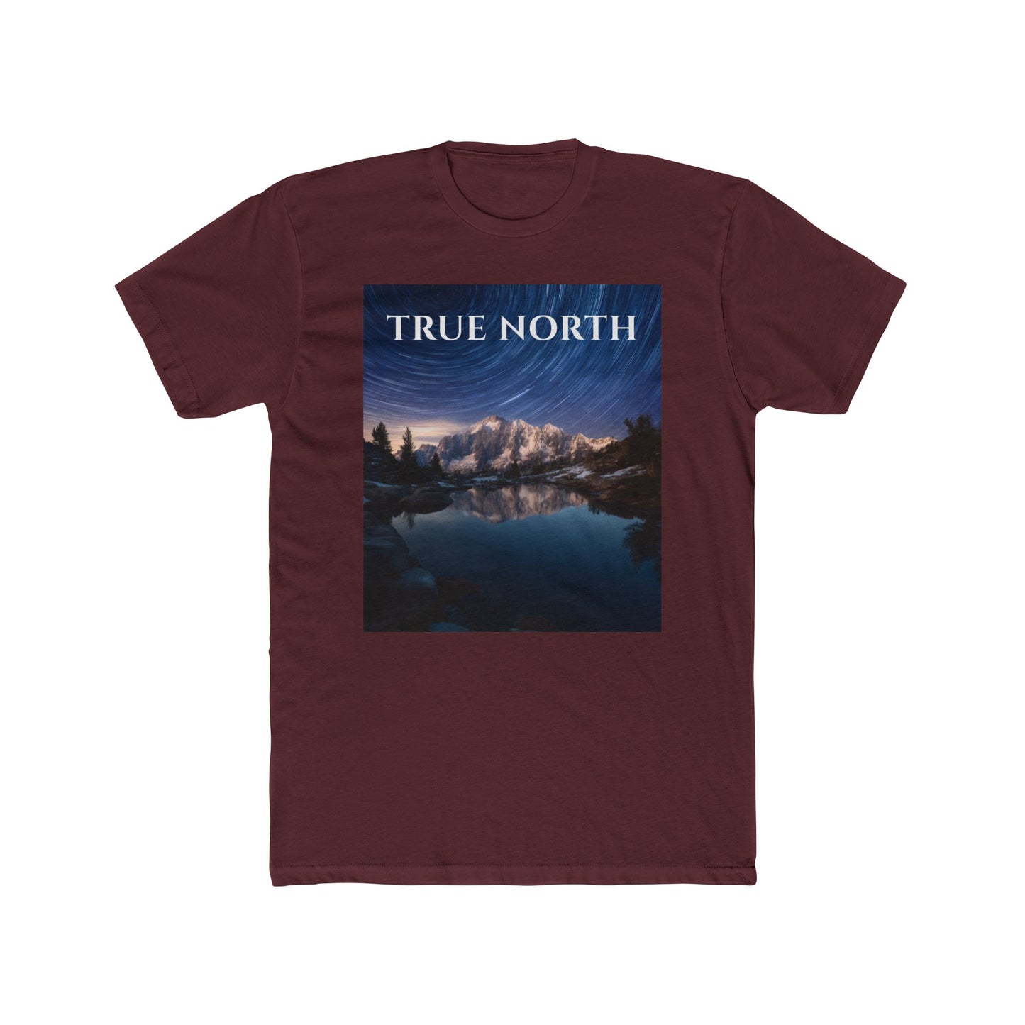 Polaris Over Peaks T-Shirt – True North Star Trail Mountain Tee