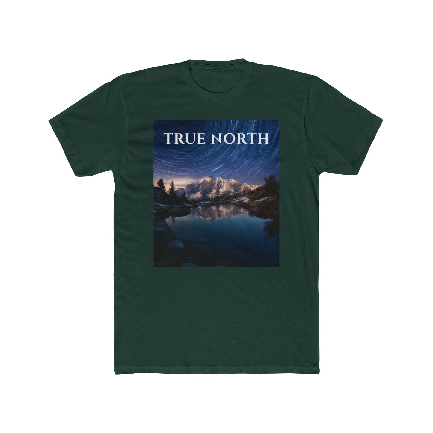 Polaris Over Peaks T-Shirt – True North Star Trail Mountain Tee
