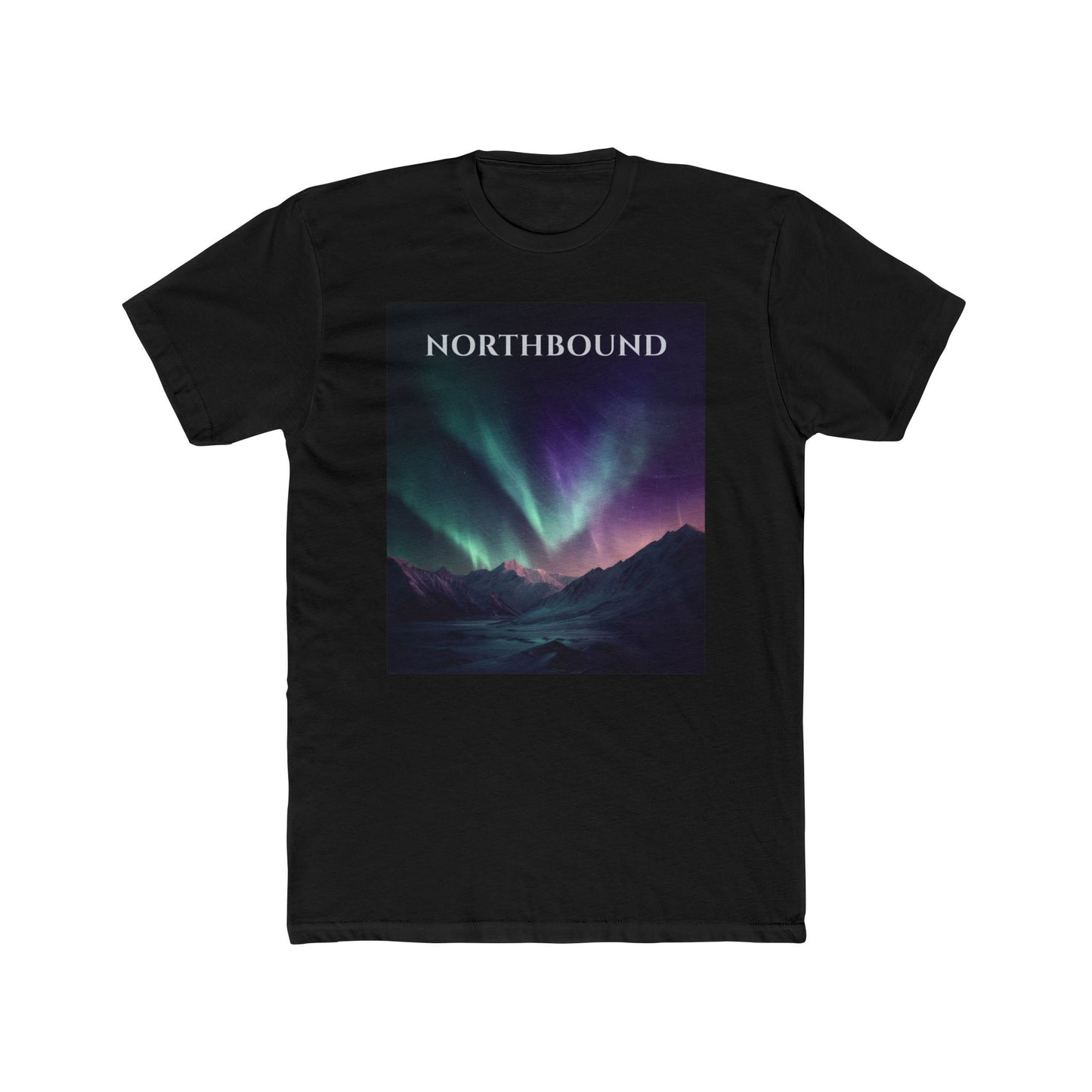 Topographic Aurora T-Shirt – Northbound Northern Lights Map Lines Tee