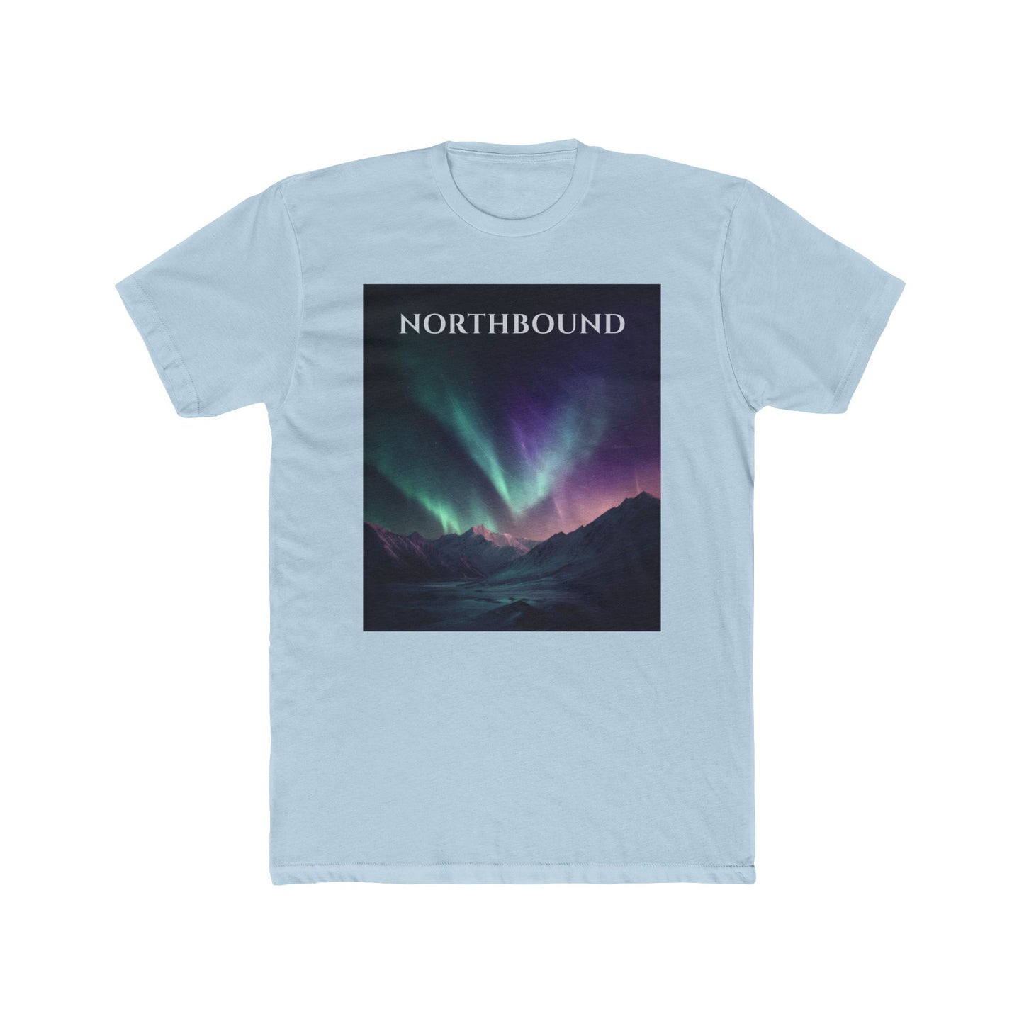 Topographic Aurora T-Shirt – Northbound Northern Lights Map Lines Tee