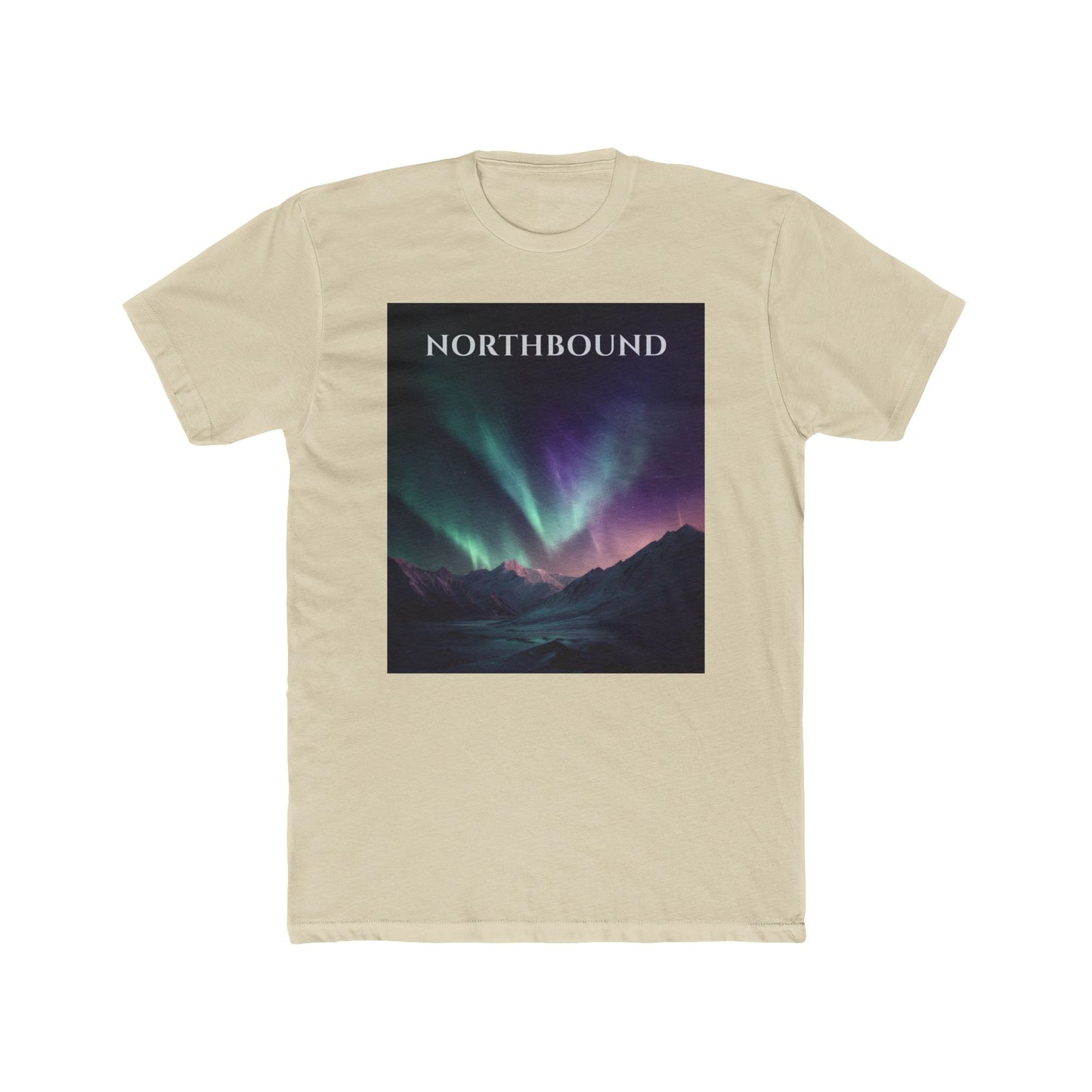Topographic Aurora T-Shirt – Northbound Northern Lights Map Lines Tee