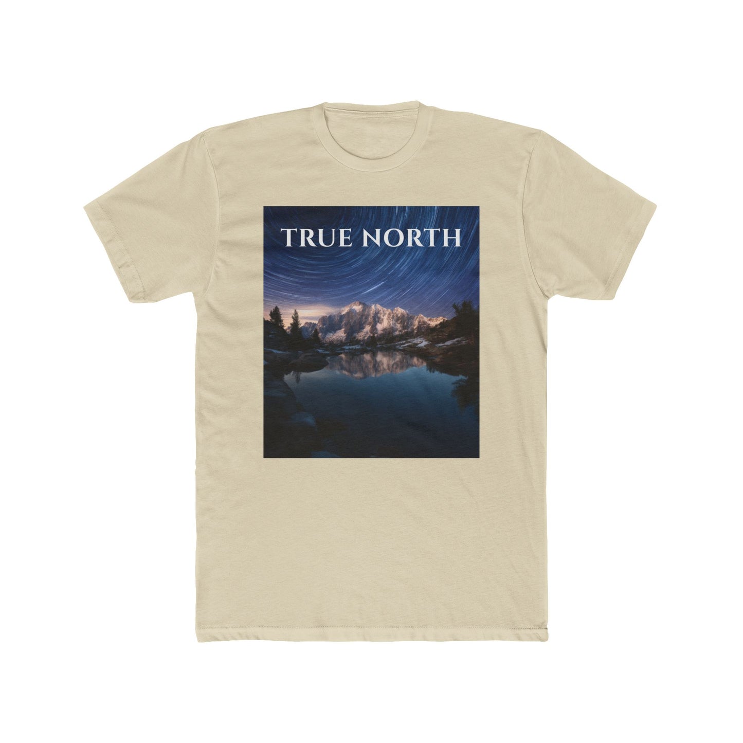 Polaris Over Peaks T-Shirt – True North Star Trail Mountain Tee
