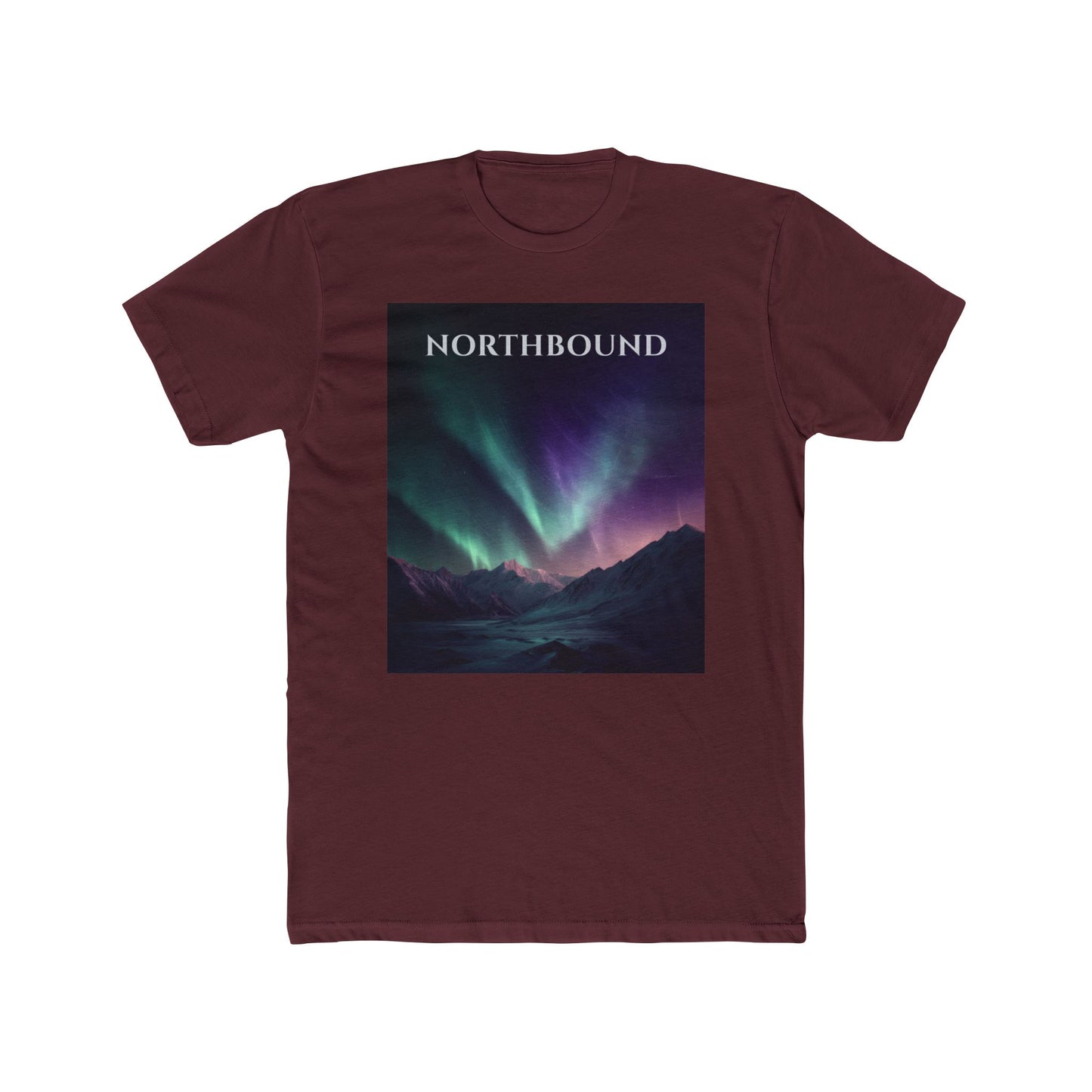 Topographic Aurora T-Shirt – Northbound Northern Lights Map Lines Tee