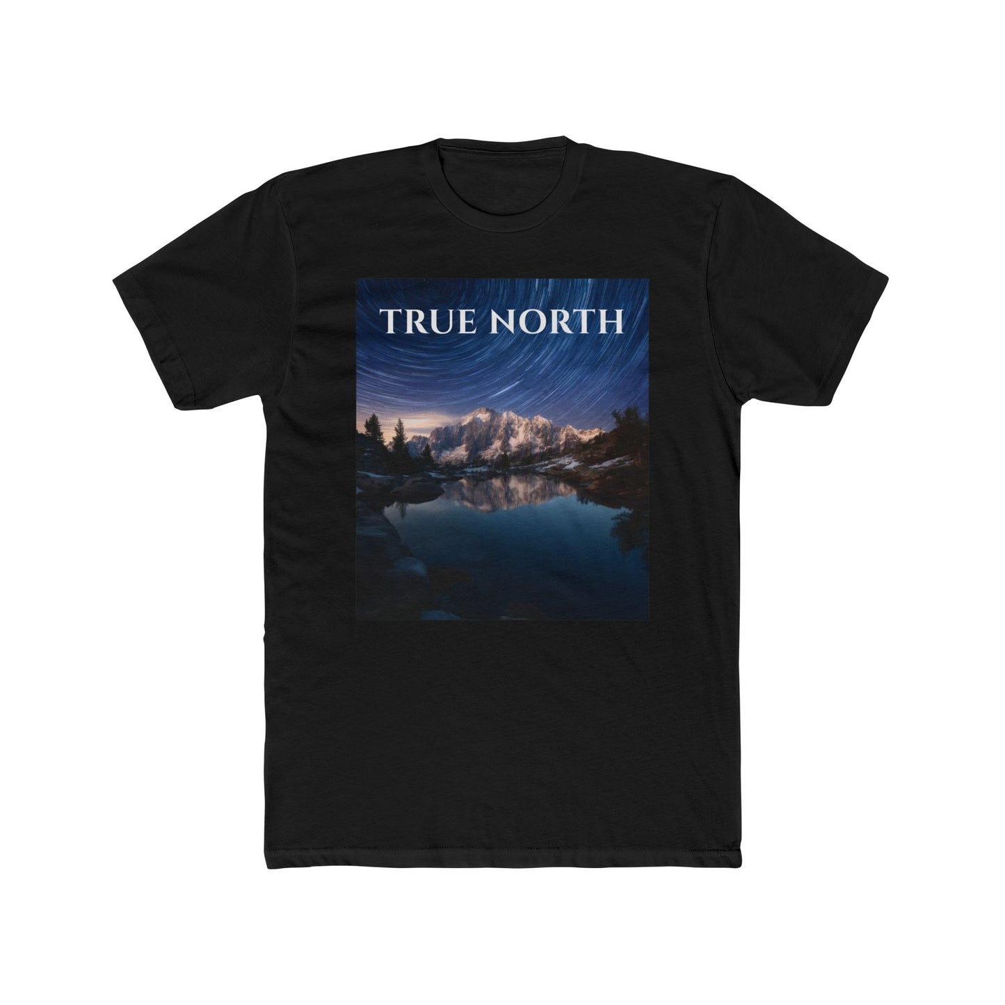 Polaris Over Peaks T-Shirt – True North Star Trail Mountain Tee