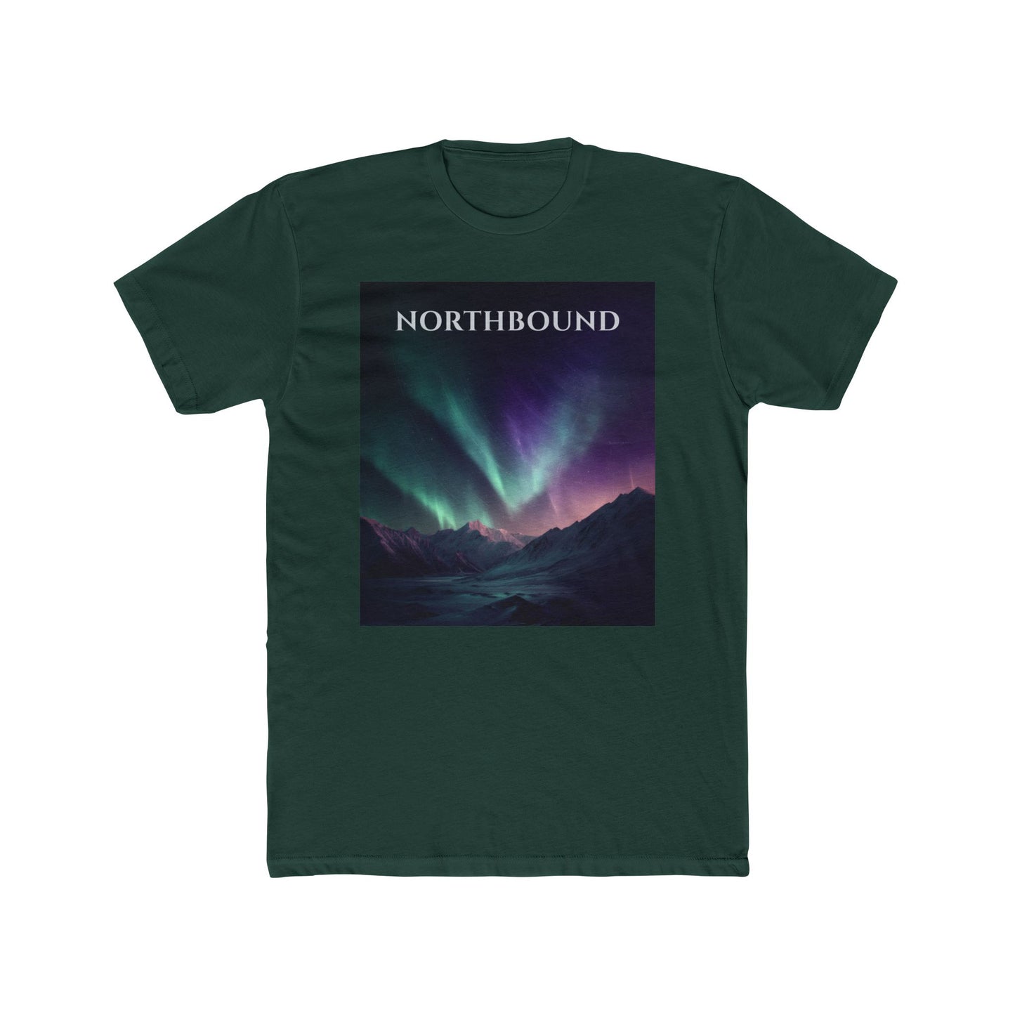 Topographic Aurora T-Shirt – Northbound Northern Lights Map Lines Tee