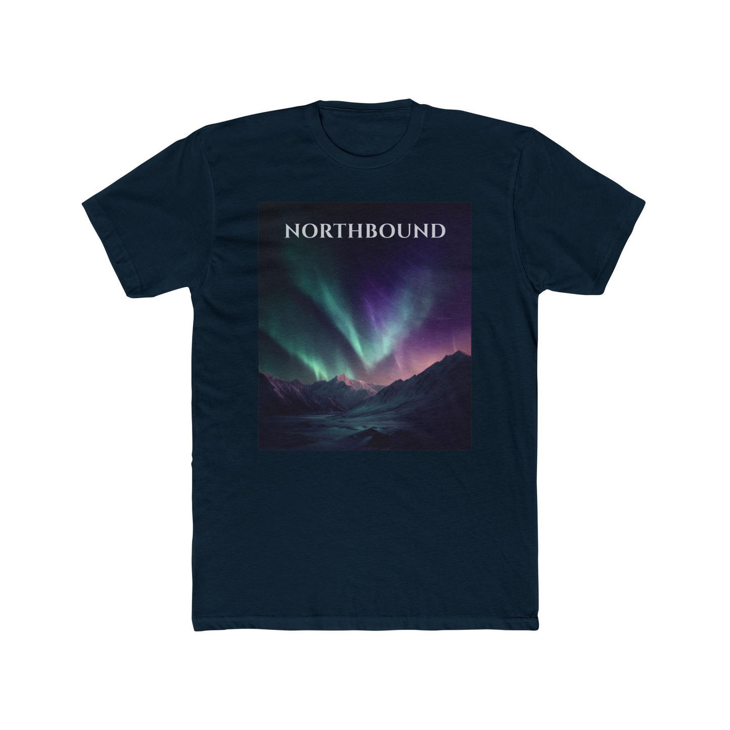 Topographic Aurora T-Shirt – Northbound Northern Lights Map Lines Tee