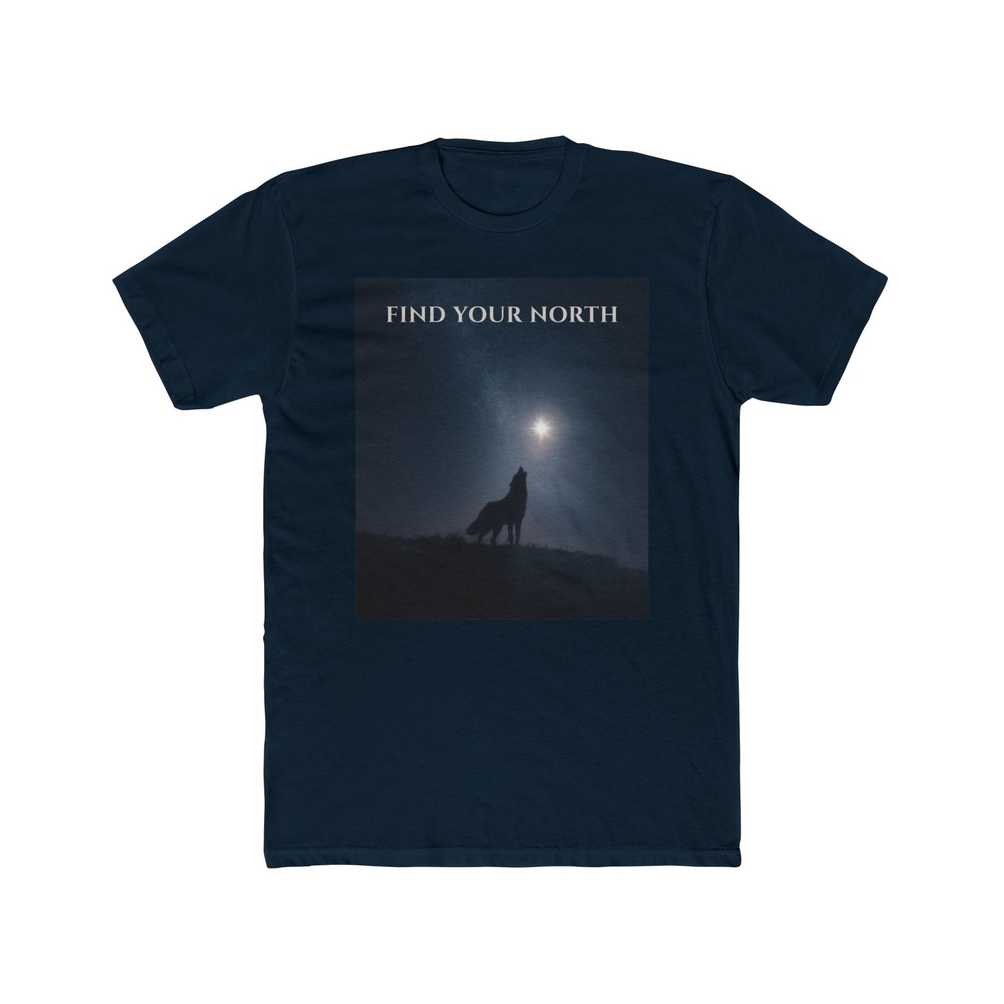 Wolf & Polaris T-Shirt – Find Your North Night Sky Milky Way Tee