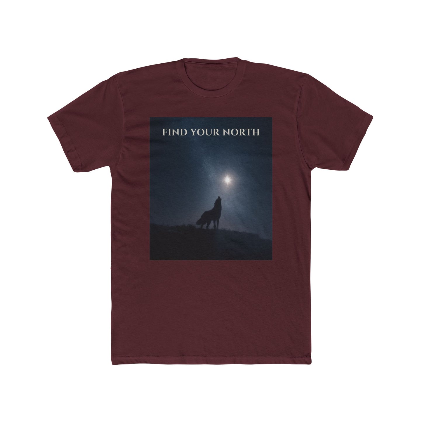 Wolf & Polaris T-Shirt – Find Your North Night Sky Milky Way Tee