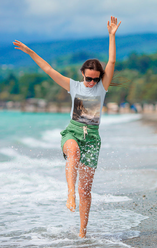 Ocean North T-Shirt – Coastal Cliffs Wave Rider Tee