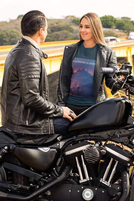 Urban Meets Wild T-Shirt – Everywhere Is North City to Mountain Explorer Tee