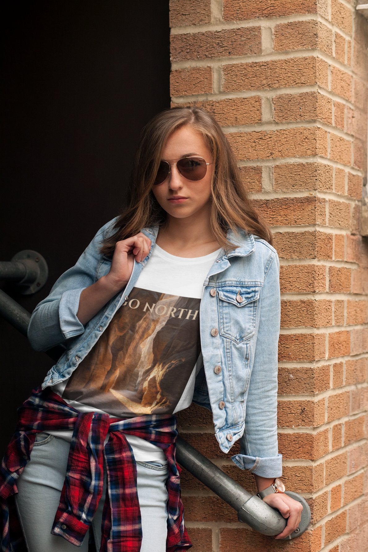 Desert Northbound T-Shirt – Go North Golden Canyon Adventure Tee