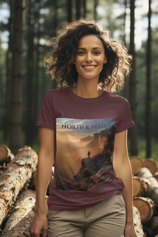 Trailblazer T-Shirt – North & Needle Canyon Sunrise Hiker Tee