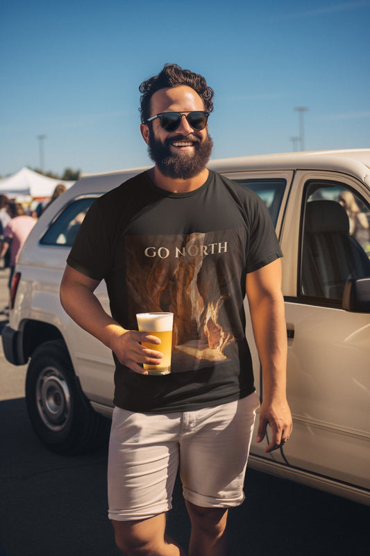 Desert Northbound T-Shirt – Go North Golden Canyon Adventure Tee