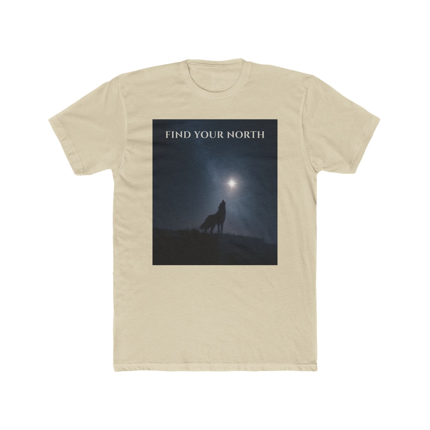 Wolf & Polaris T-Shirt – Find Your North Night Sky Milky Way Tee