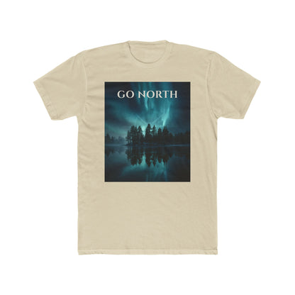 Aurora Horizon T-Shirt – Go North Northern Lights Pine Forest Tee