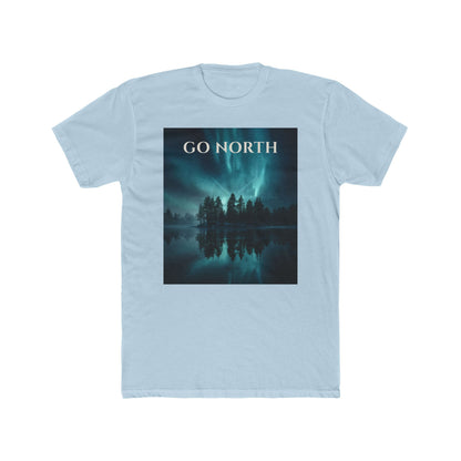Aurora Horizon T-Shirt – Go North Northern Lights Pine Forest Tee