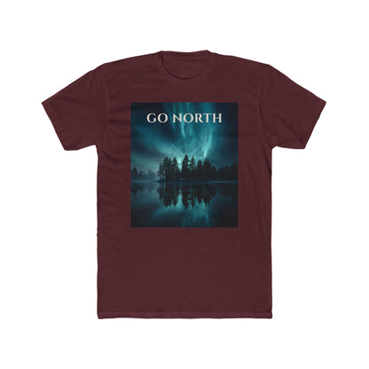 Aurora Horizon T-Shirt – Go North Northern Lights Pine Forest Tee