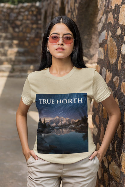 Polaris Over Peaks T-Shirt – True North Star Trail Mountain Tee